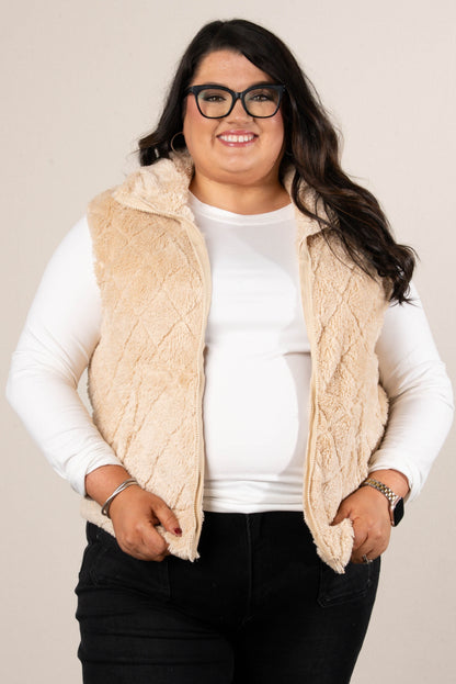 Mossy Cove Minky Quilted Vest