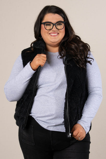 Mossy Cove Minky Quilted Vest