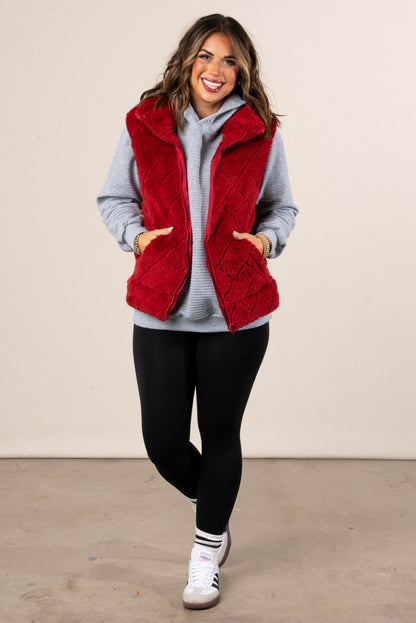 Mossy Cove Minky Quilted Vest