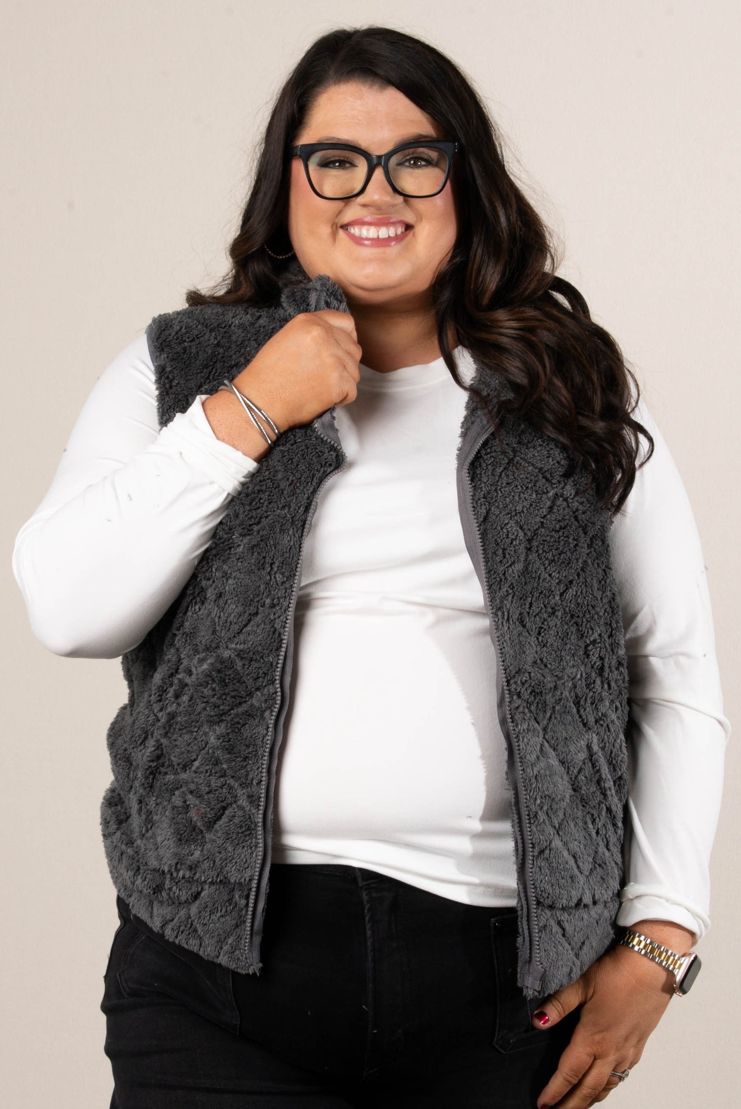 Mossy Cove Minky Quilted Vest