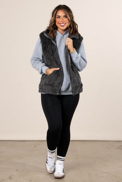 Mossy Cove Minky Quilted Vest