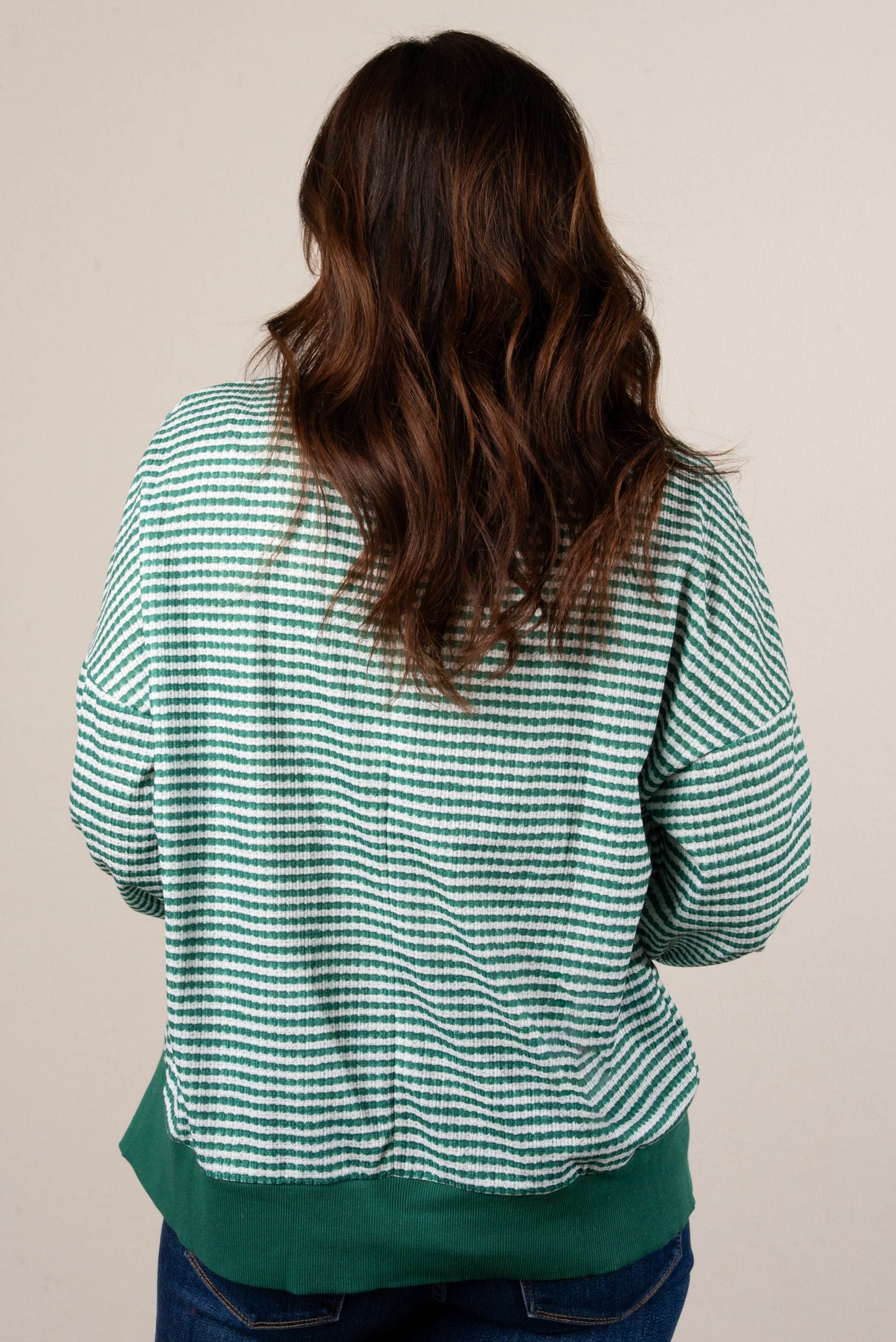 Jaelyn Oversized Striped Dolman Sweater