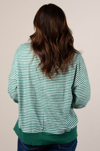 Jaelyn Oversized Striped Dolman Sweater