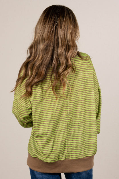 Jaelyn Oversized Striped Dolman Sweater