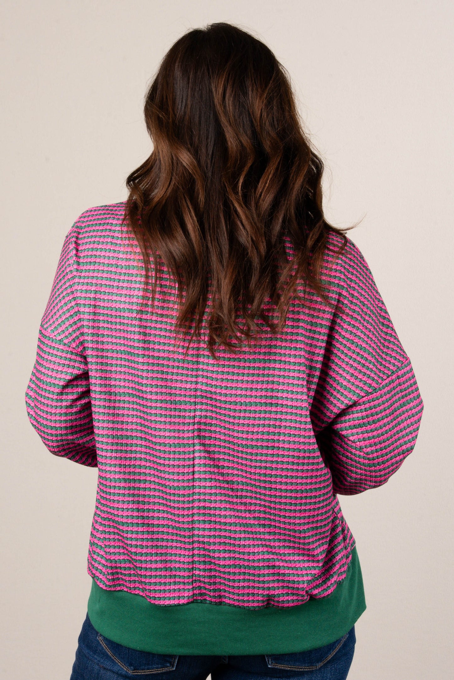 Jaelyn Oversized Striped Dolman Sweater