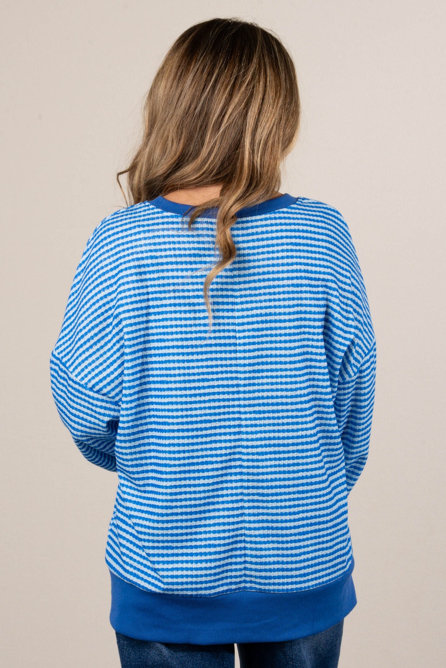 Jaelyn Oversized Striped Dolman Sweater