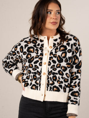 Killer Instincts Leopard Sweater Cardigan