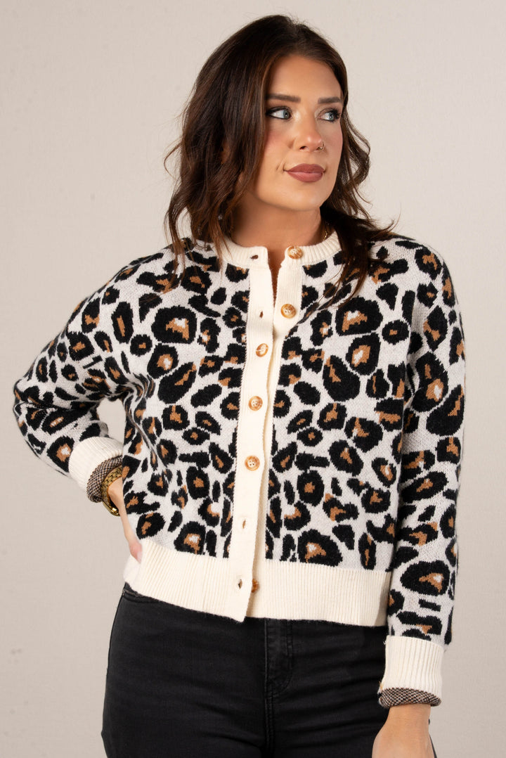 Killer Instincts Leopard Sweater Cardigan