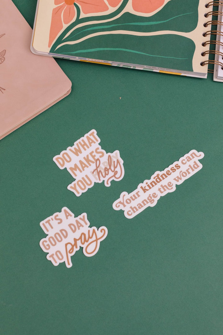 Uplifting Weatherproof Stickers