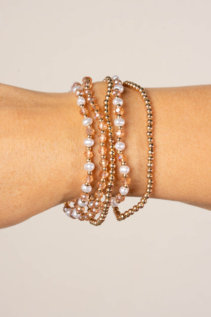 Beaded Bracelet Set - Set of 5
