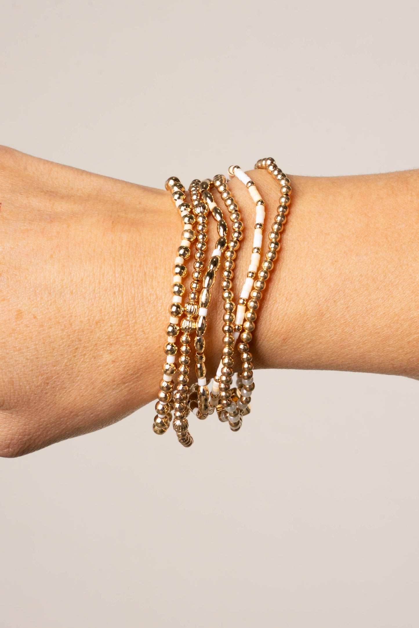 Beaded Bracelet Set - Set of 6