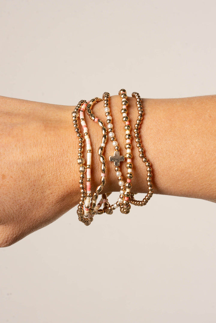 Beaded Bracelet Set - Set of 6