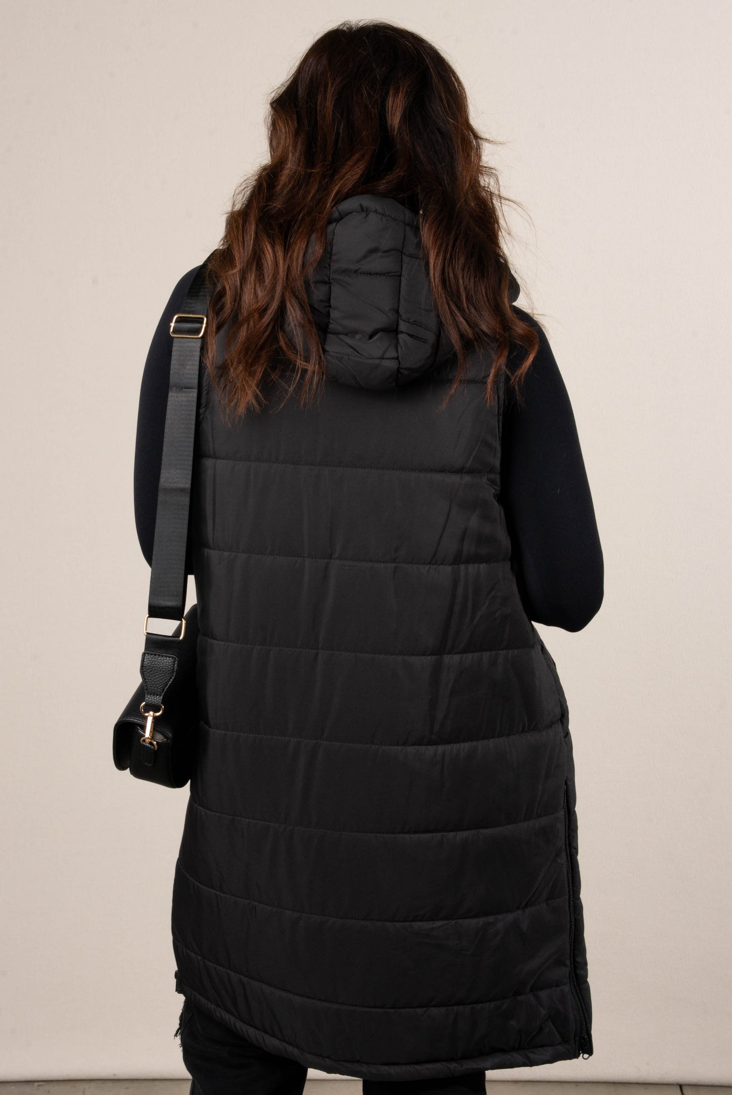 Snow Kissed Long Puffer Hooded Vest