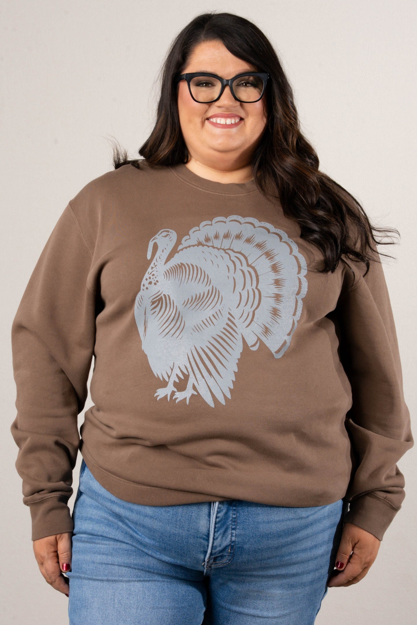 Distressed Turkey Graphic Sweatshirt