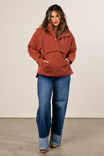 Icelyn Quilted Hooded Pullover Jacket