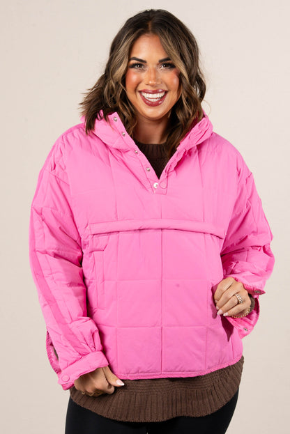 Icelyn Quilted Hooded Pullover Jacket