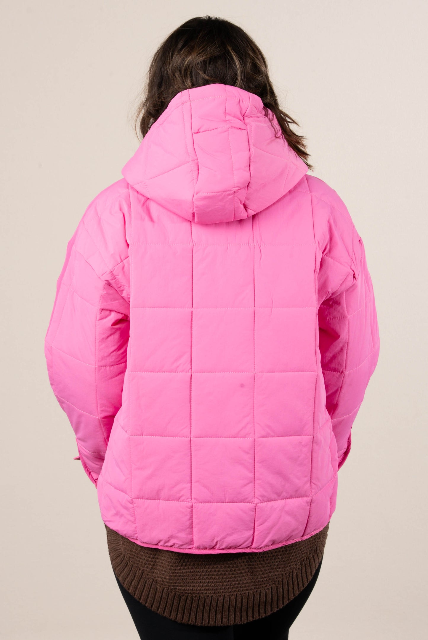Icelyn Quilted Hooded Pullover Jacket