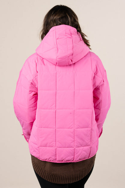 Icelyn Quilted Hooded Pullover Jacket