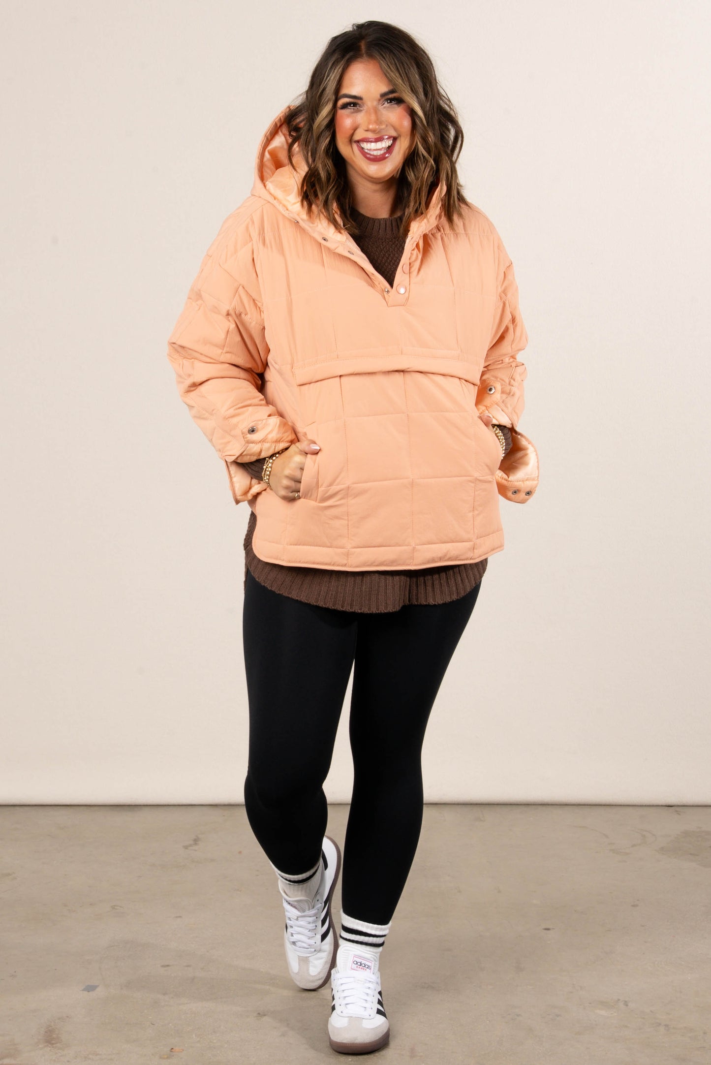 Icelyn Quilted Hooded Pullover Jacket