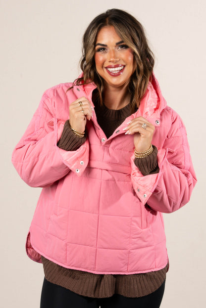 Icelyn Quilted Hooded Pullover Jacket
