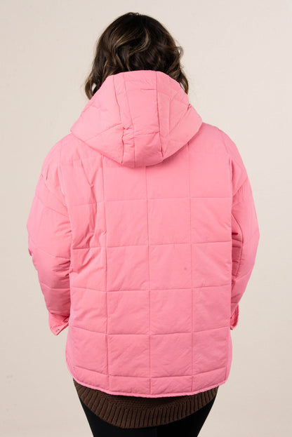 Icelyn Quilted Hooded Pullover Jacket