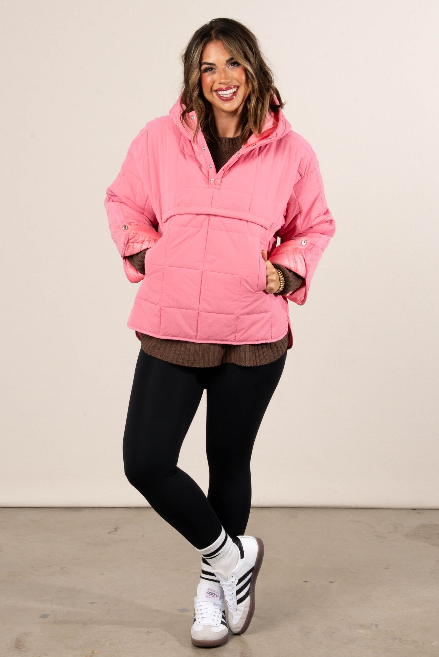 Icelyn Quilted Hooded Pullover Jacket