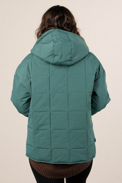Icelyn Quilted Hooded Pullover Jacket