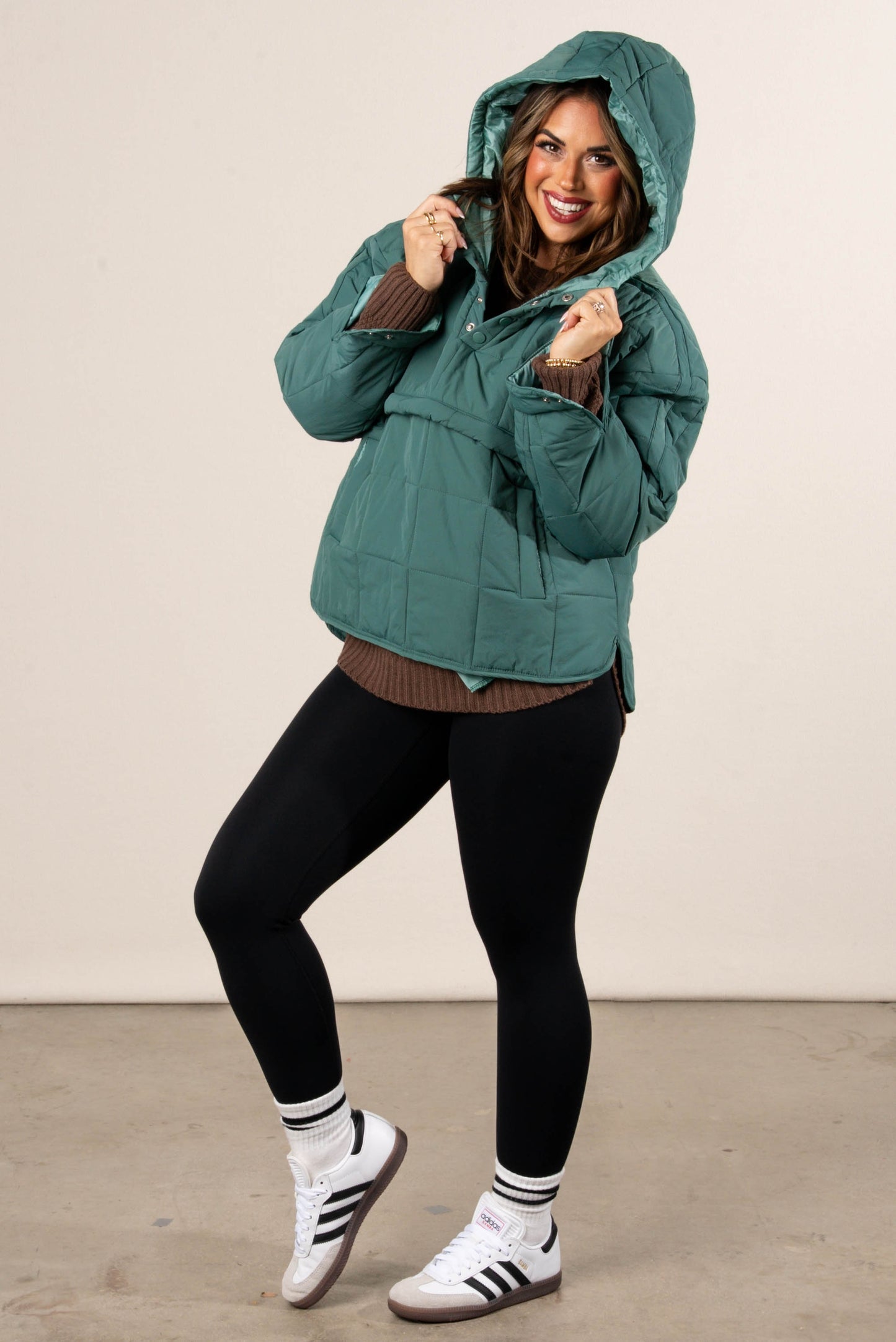 Icelyn Quilted Hooded Pullover Jacket