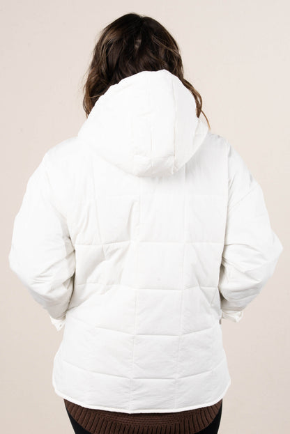 Icelyn Quilted Hooded Pullover Jacket