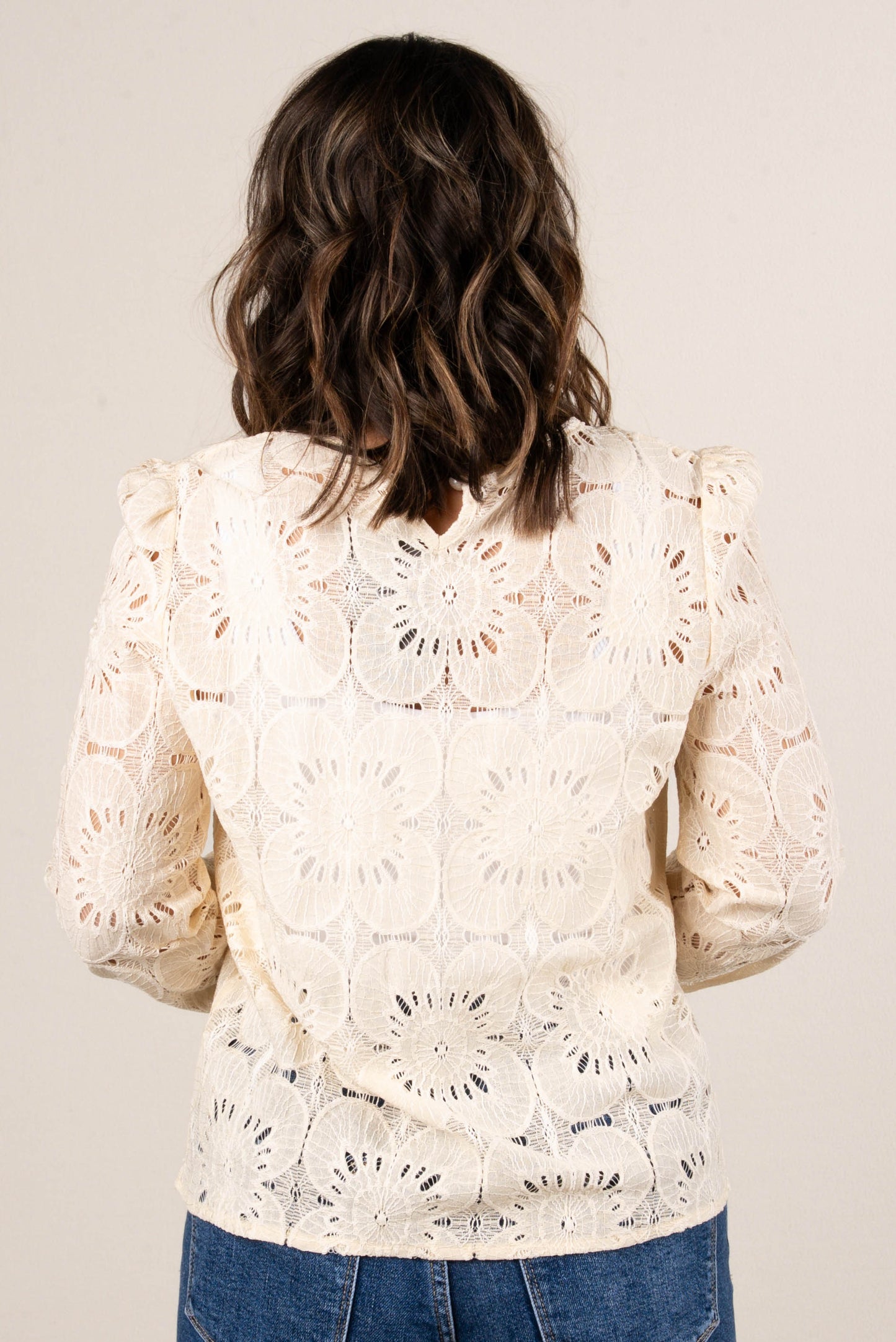 Heartsong Floral Sheer Lace Blouse