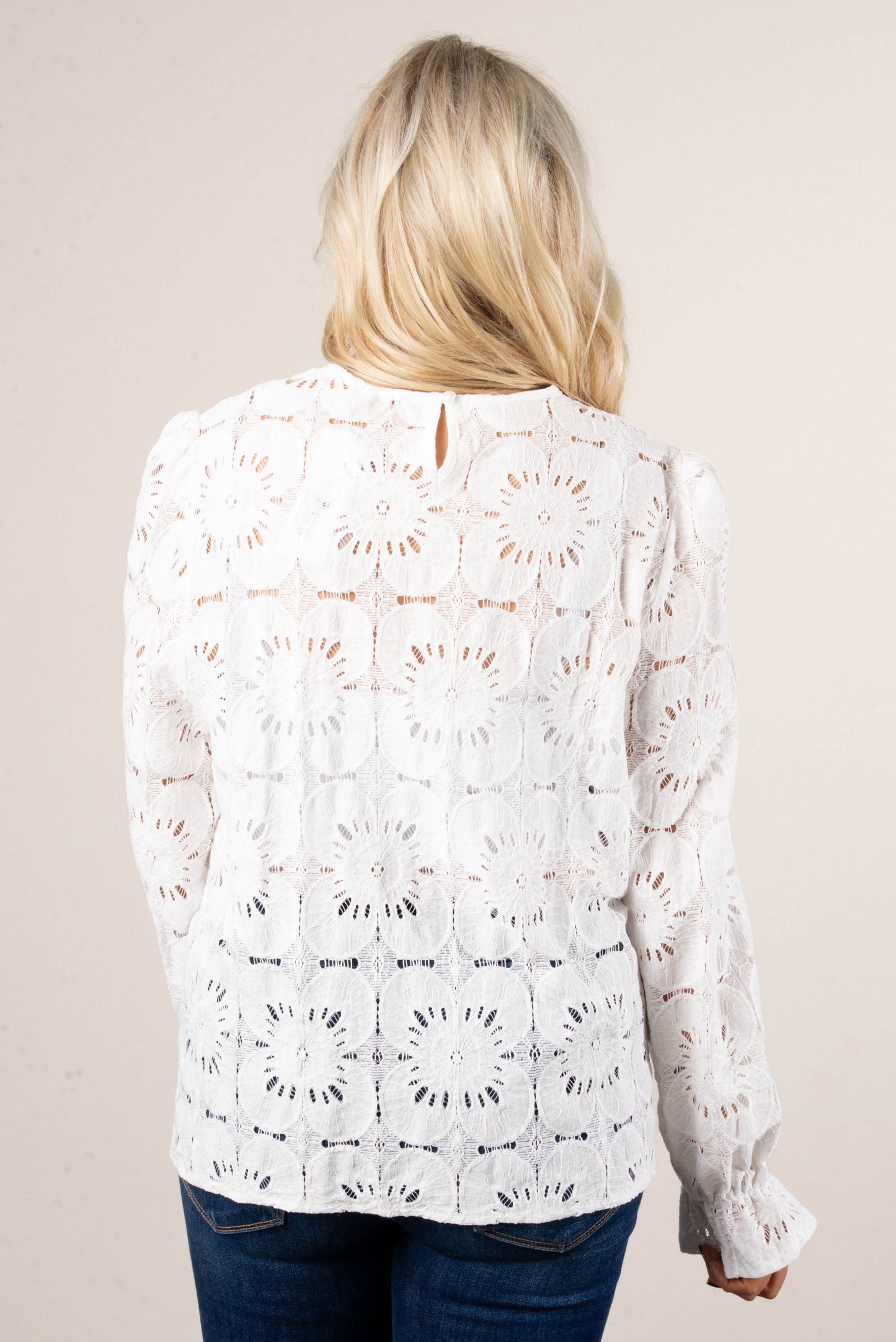Heartsong Floral Sheer Lace Blouse