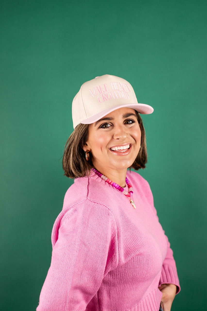 Make Heaven Crowded Embroidered Baseball Hat