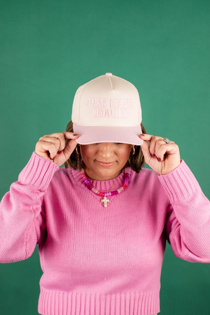 Make Heaven Crowded Embroidered Baseball Hat
