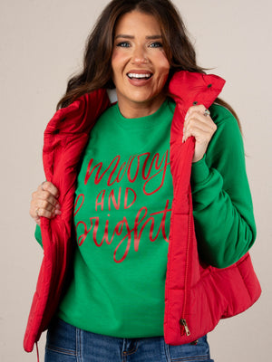 Merry And Bright Graphic Sweatshirt