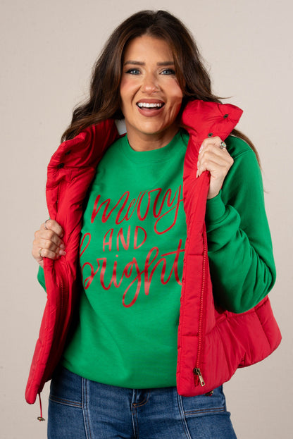 Merry And Bright Graphic Sweatshirt