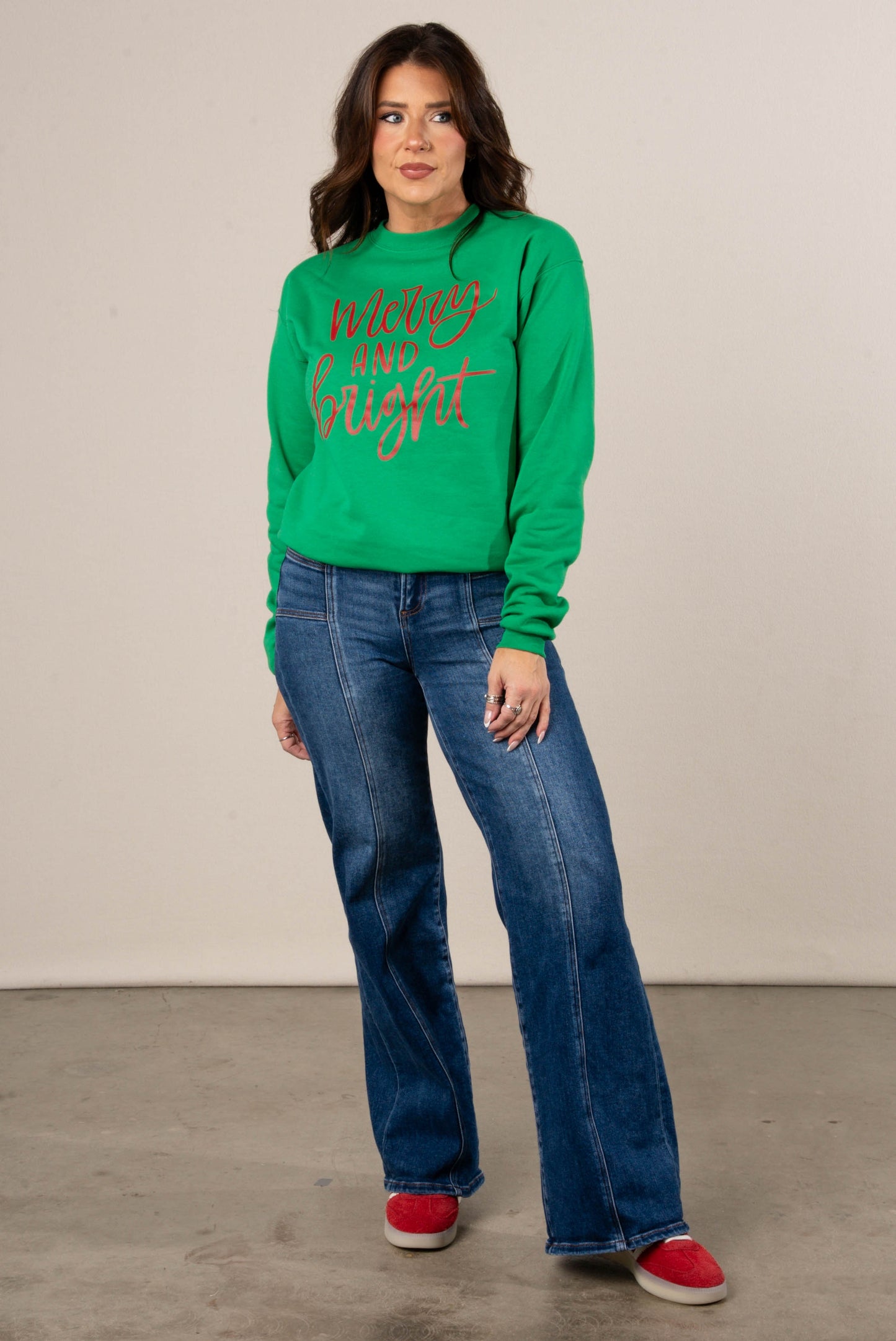 Merry And Bright Graphic Sweatshirt