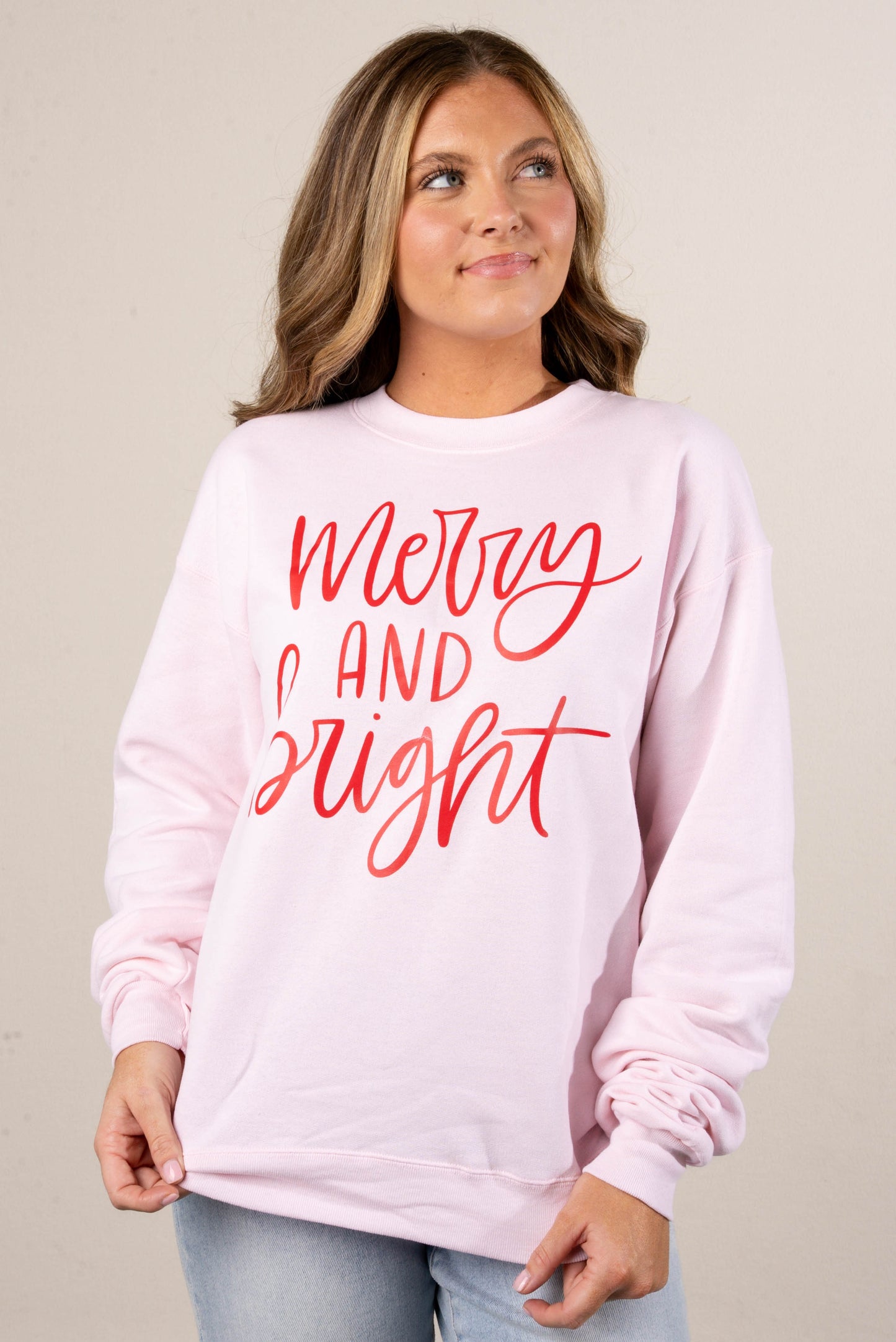Merry And Bright Graphic Sweatshirt