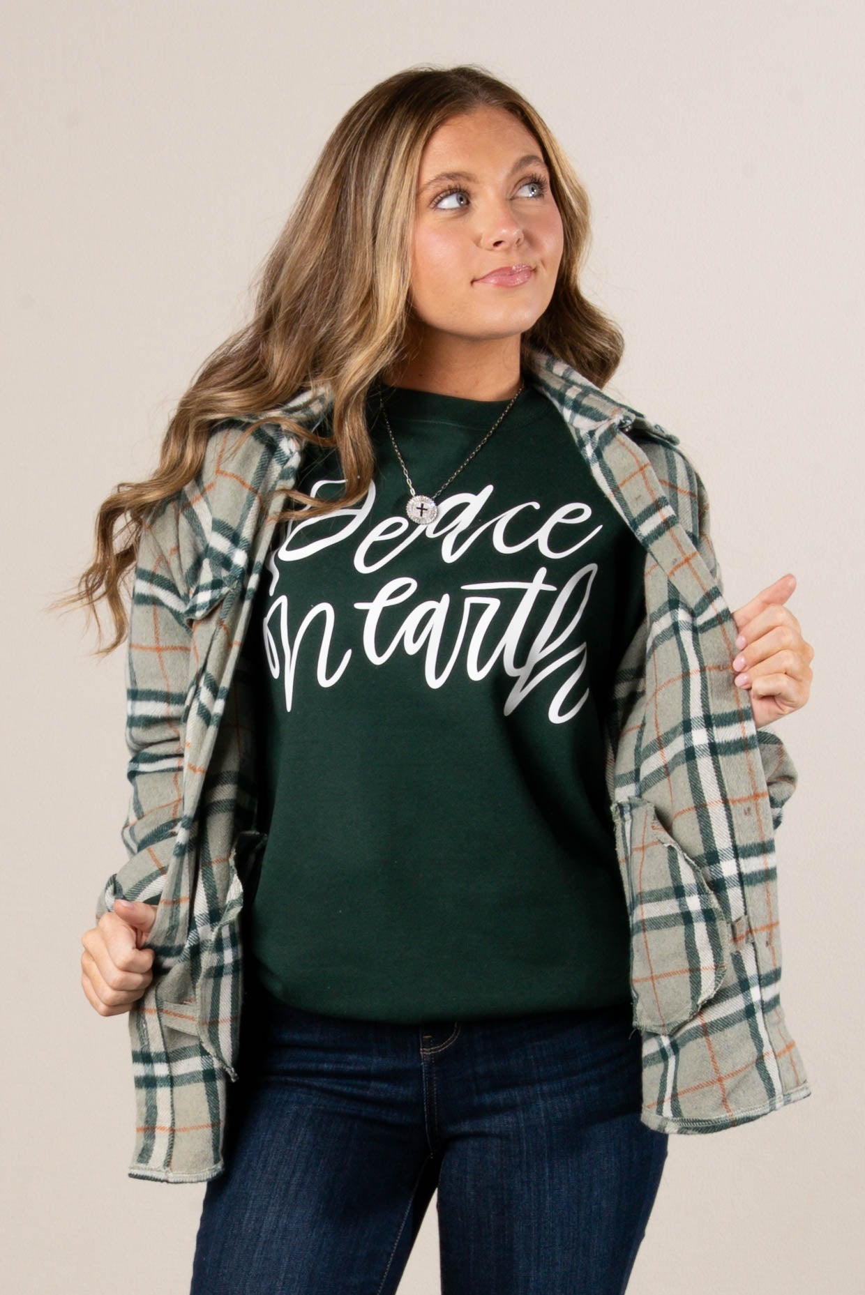 Peace On Earth Graphic Sweatshirt
