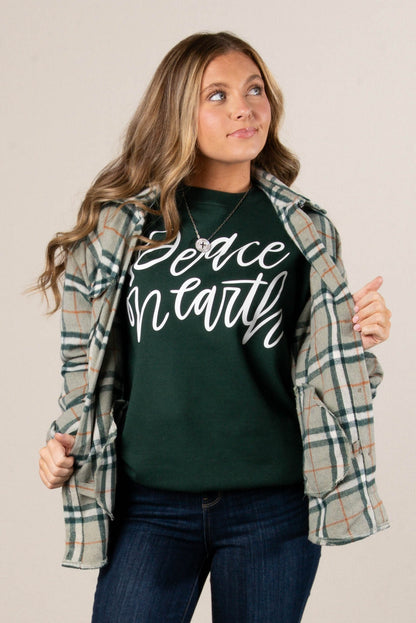 Peace On Earth Graphic Sweatshirt