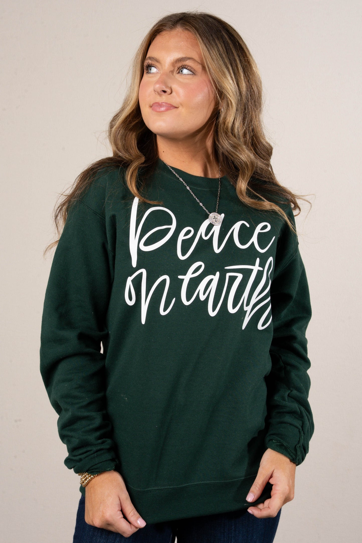 Peace On Earth Graphic Sweatshirt