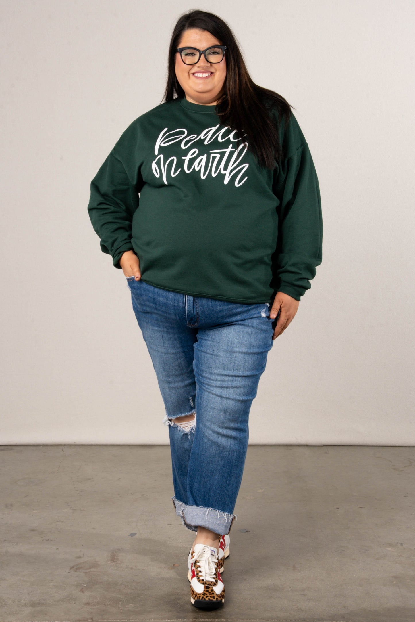 Peace On Earth Graphic Sweatshirt