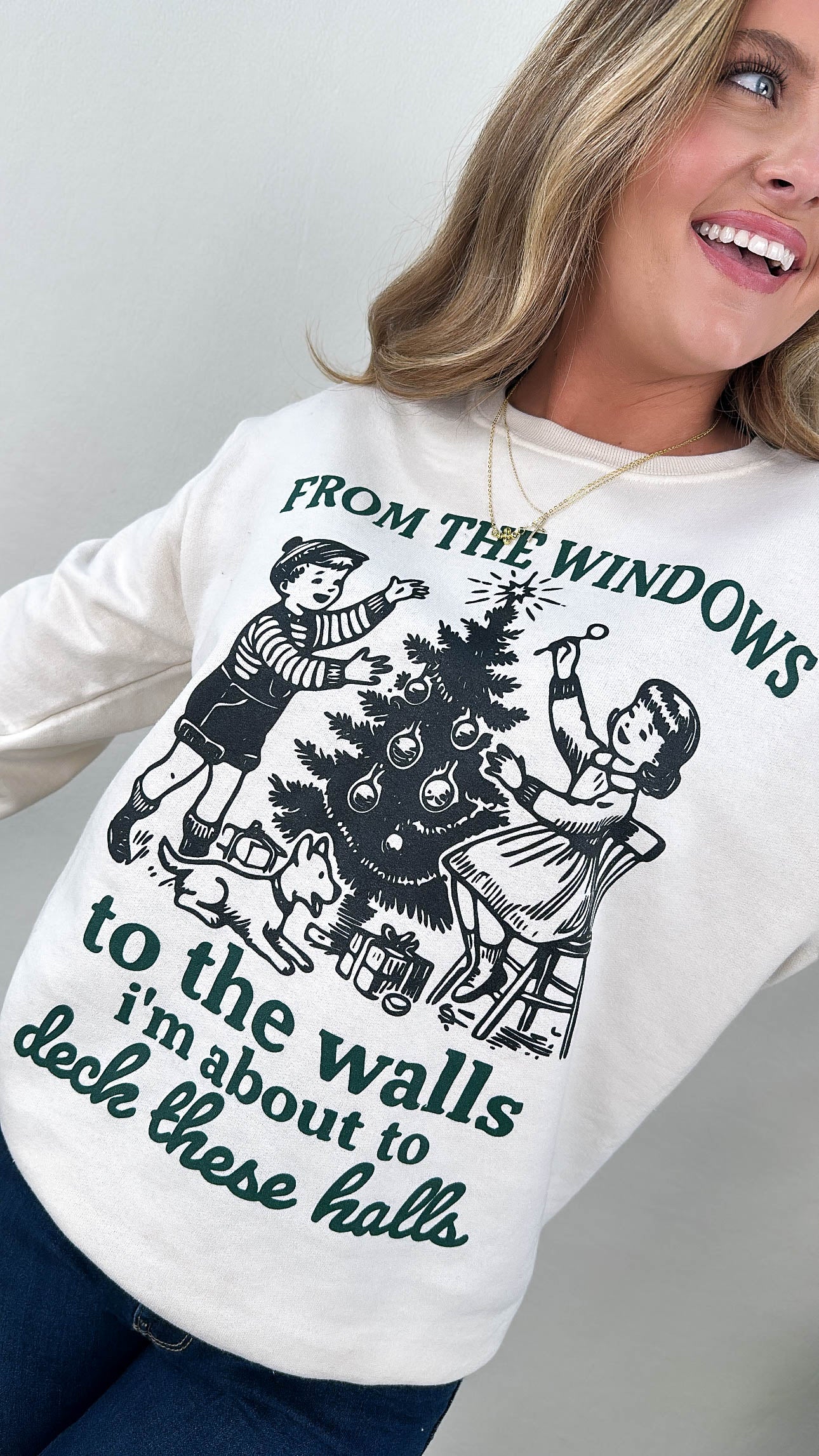 From The Windows To The Walls Full Color Graphic Sweatshirt