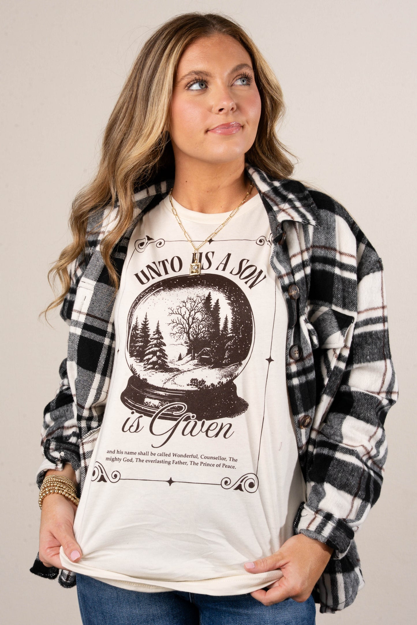 Unto Us A Son Long Sleeve Graphic Tee