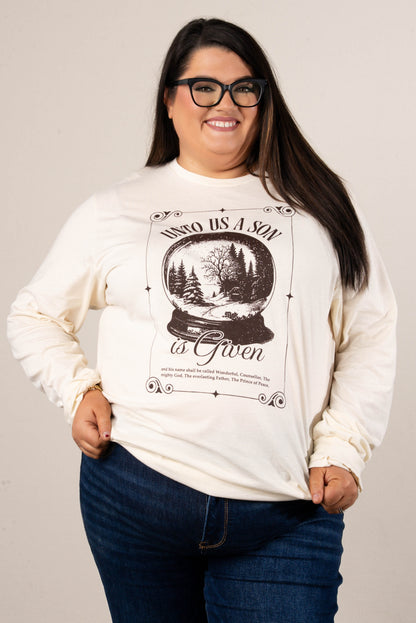 Unto Us A Son Long Sleeve Graphic Tee