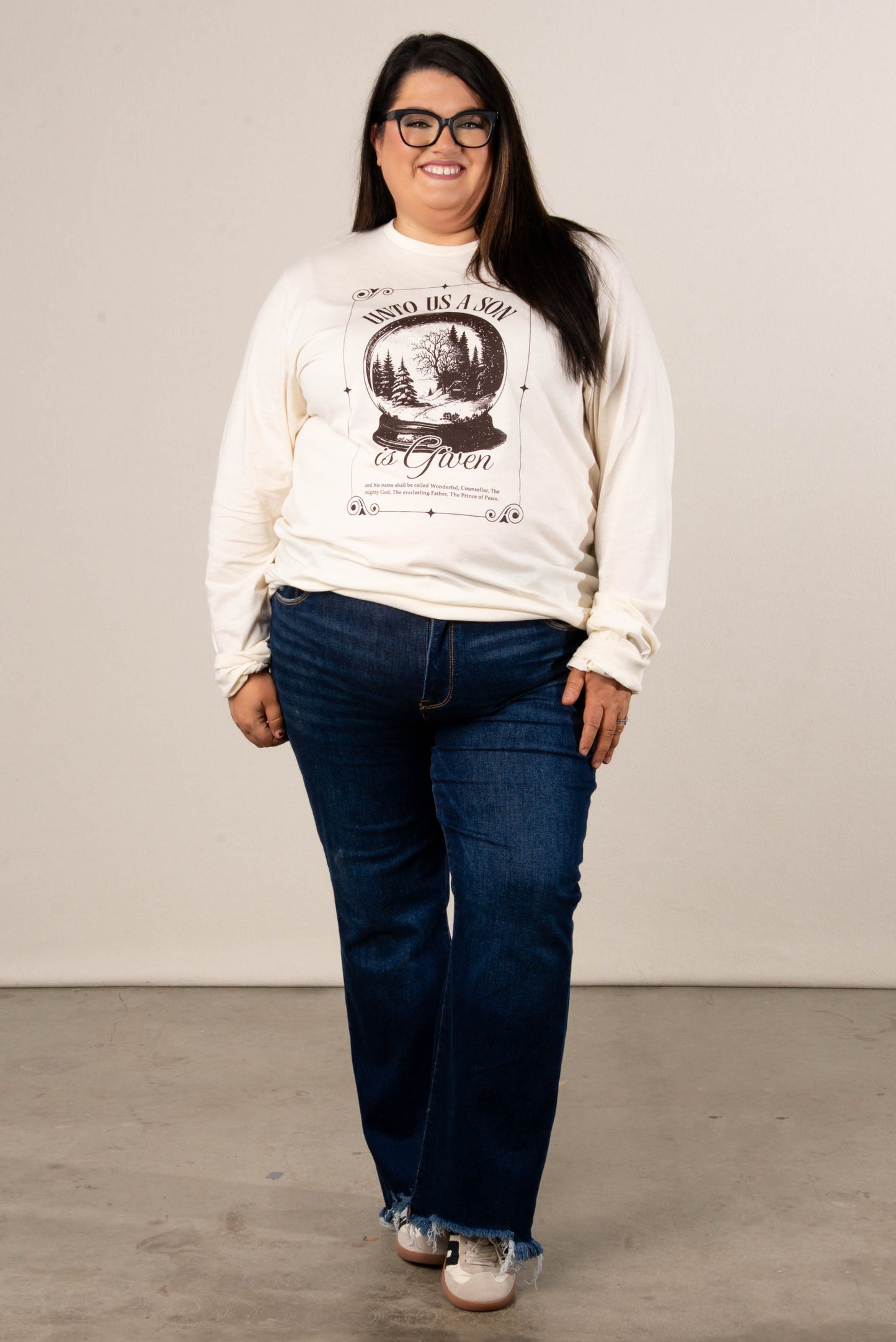 Unto Us A Son Long Sleeve Graphic Tee