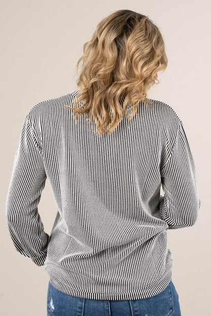 Morgan Raised Rib Two Tone Top