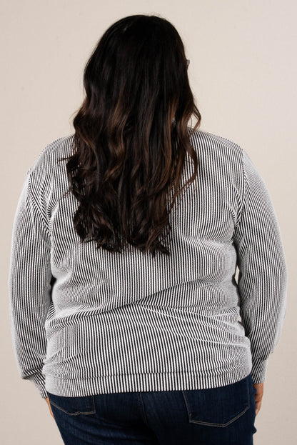 Morgan Raised Rib Two Tone Top