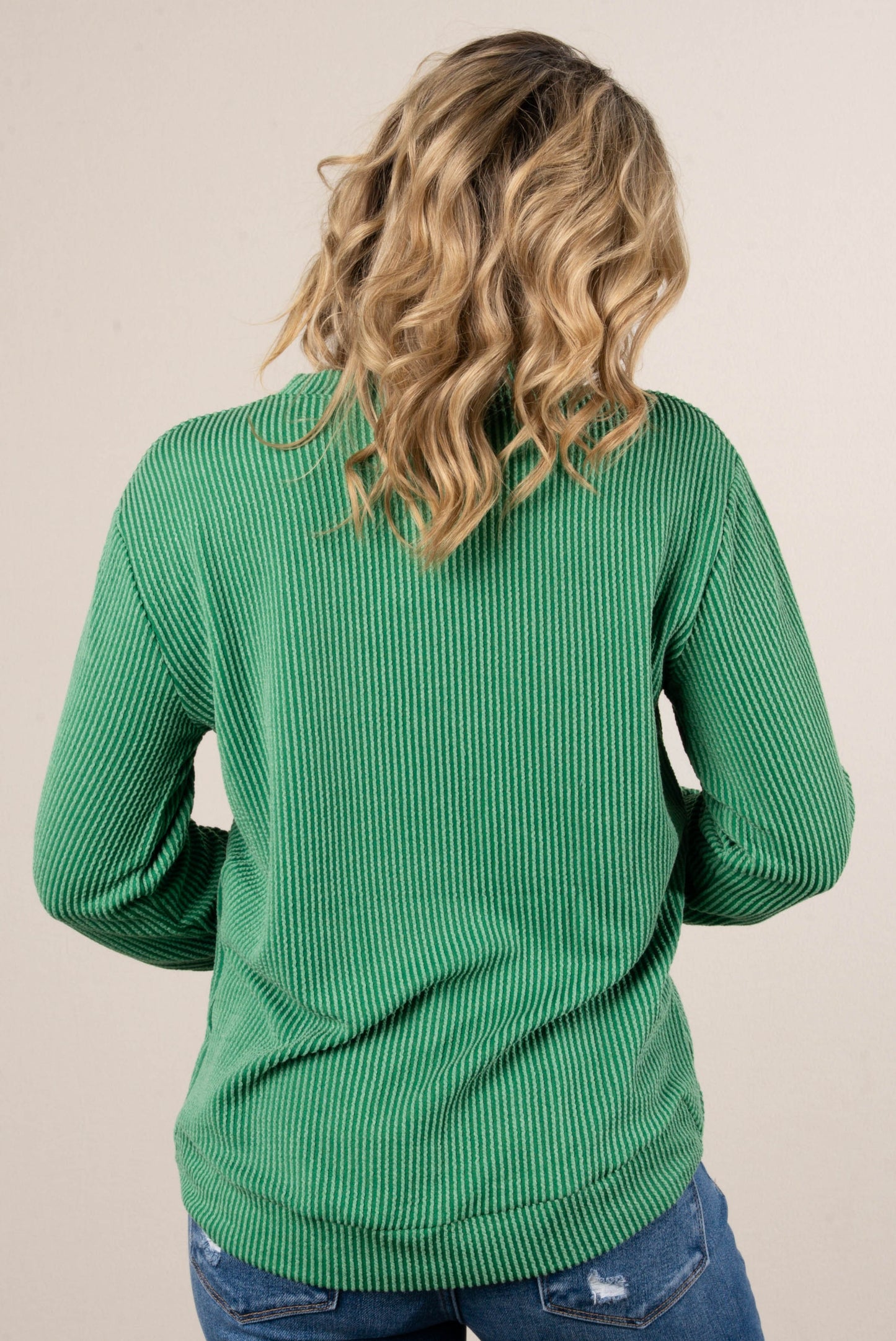 Morgan Raised Rib Two Tone Top