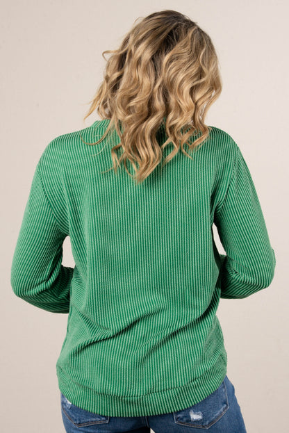 Morgan Raised Rib Two Tone Top