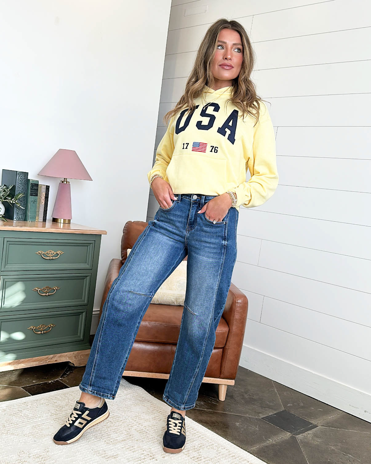 Risen Denim | Flynn High Rise Crop Cuffed Barrel Jeans